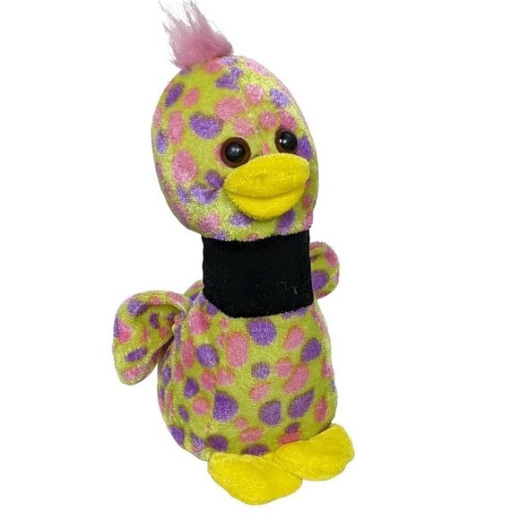 Peek A Boo Toys Duck Goose Polka Dot Multicolor Plush Stuffed Animal 8" - Picture 1 of 6